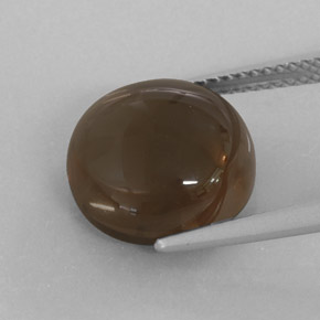 Smoky Quartz Gemstone in 12 mm (calibrated) Size for Sale, Smoky Quartz Stone in Chocolate Brown  Color