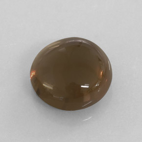 6.40 ct Brown Smoky Quartz Stone, Natural Smoky Quartz in Round Cabochon Shape for Sale