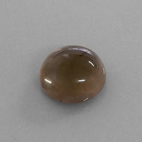 6.40 ct Brown Smoky Quartz Stone, Natural Smoky Quartz in Round Cabochon Shape for Sale