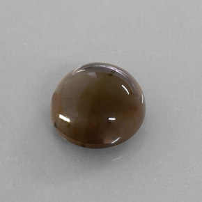 6.72 ct Brown Smoky Quartz Stone, Natural Smoky Quartz in Round Cabochon Shape for Sale