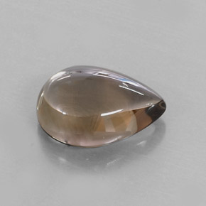 8.58 ct Brown Smoky Quartz Stone, Natural Smoky Quartz in Pear Cabochon Shape for Sale