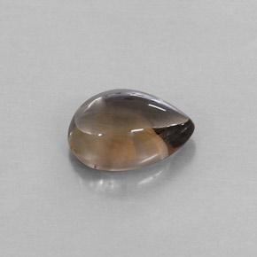 4.55 ct Brown Smoky Quartz Stone, Natural Smoky Quartz in Pear Cabochon Shape for Sale