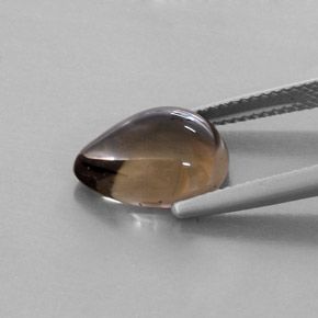 Smoky Quartz Gemstone in 13 x 9 mm (calibrated) Size for Sale, Smoky Quartz Stone in Smoky Brown Color