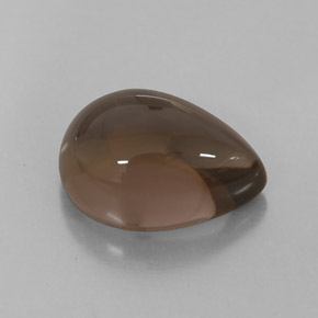 6.75 ct Brown Smoky Quartz Stone, Natural Smoky Quartz in Pear Cabochon Shape for Sale