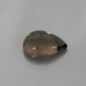 4.80 ct Brown Smoky Quartz Stone, Natural Smoky Quartz in Pear Cabochon Shape for Sale