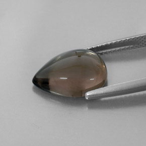 Smoky Quartz Gemstone in 13.8 x 10.2 mm Size for Sale, Smoky Quartz Stone in Smoky Brown Color