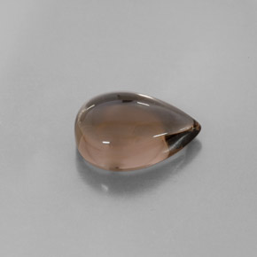 4.39 ct Brown Smoky Quartz Stone, Natural Smoky Quartz in Pear Cabochon Shape for Sale