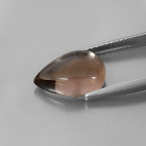 Smoky Quartz Gemstone in 13 x 9 mm (calibrated) Size for Sale, Smoky Quartz Stone in Smoky Brown Color