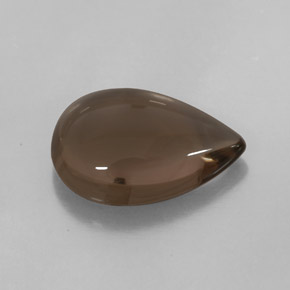 4.53 ct Brown Smoky Quartz Stone, Natural Smoky Quartz in Pear Cabochon Shape for Sale
