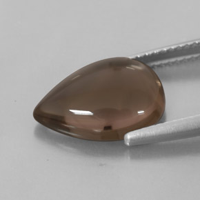 Smoky Quartz Gemstone in 14.2 x 10 mm Size for Sale, Smoky Quartz Stone in Smoky Brown Color