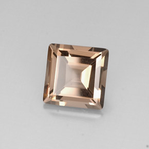 4.05 ct Brown Smoky Quartz Stone, Natural Smoky Quartz in Square Facet Shape for Sale