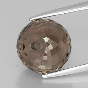 Smoky Quartz Gemstone in 10.1 x 9.6 mm Size for Sale, Smoky Quartz Stone in Smoky Brown Color