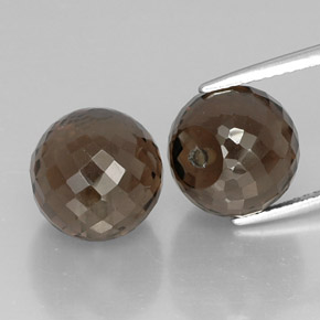 Smoky Quartz Gemstone in 10 x 9.2 mm Size for Sale, Smoky Quartz Stone in Smoky Brown Color