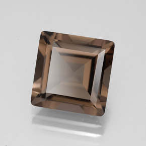 4.30 ct Brown Smoky Quartz Stone, Natural Smoky Quartz in Square Facet Shape for Sale