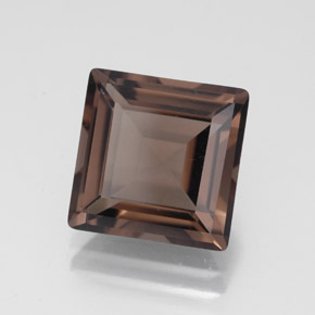 4.15 ct Brown Smoky Quartz Stone, Natural Smoky Quartz in Square Facet Shape for Sale