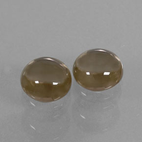 2.97 ct Brown Smoky Quartz Stone, Natural Smoky Quartz in Round Cabochon Shape for Sale