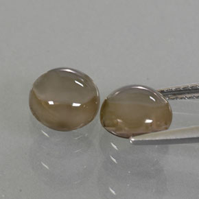 Smoky Quartz Gemstone in 7 mm (calibrated) Size for Sale, Smoky Quartz Stone in Smoky Brown Color