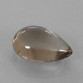 3.17 ct Brown Smoky Quartz Stone, Natural Smoky Quartz in Pear Cabochon Shape for Sale