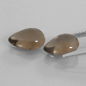 Smoky Quartz Gemstone in 10 x 7 mm (calibrated) Size for Sale, Smoky Quartz Stone in Smoky Brown Color
