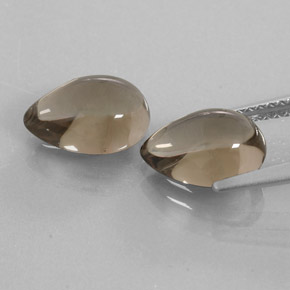 Smoky Quartz Gemstone in 10 x 7 mm (calibrated) Size for Sale, Smoky Quartz Stone in Smoky Brown Color
