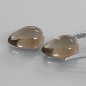 Smoky Quartz Gemstone in 10 x 7 mm (calibrated) Size for Sale, Smoky Quartz Stone in Smoky Brown Color