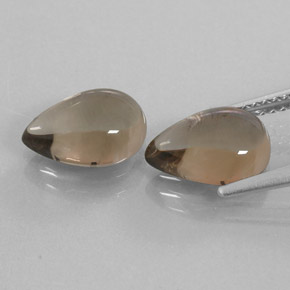 Smoky Quartz Gemstone in 10 x 7 mm (calibrated) Size for Sale, Smoky Quartz Stone in Smoky Brown Color
