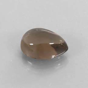 2.51 ct Brown Smoky Quartz Stone, Natural Smoky Quartz in Pear Cabochon Shape for Sale