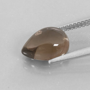 Smoky Quartz Gemstone in 10.2 x 7.3 mm Size for Sale, Smoky Quartz Stone in Smoky Brown Color