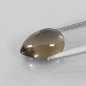 Smoky Quartz Gemstone in 10 x 7 mm (calibrated) Size for Sale, Smoky Quartz Stone in Smoky Brown Color