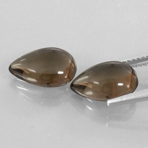 Smoky Quartz Gemstone in 12 x 8 mm (calibrated) Size for Sale, Smoky Quartz Stone in Smoky Brown Color