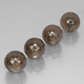 Smoky Quartz Gemstone in 10.1 mm Size for Sale, Smoky Quartz Stone in Smoky Brown Color