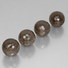 Smoky Quartz Gemstone in 10.1 mm Size for Sale, Smoky Quartz Stone in Smoky Brown Color