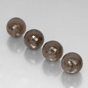 Smoky Quartz Gemstones in 10.1 mm Size for Sale, Smoky Quartz Stones in Smoky Brown Color