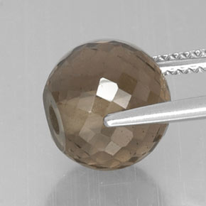 Smoky Quartz Gemstone in 10 mm Size for Sale, Smoky Quartz Stone in Smoky Brown Color