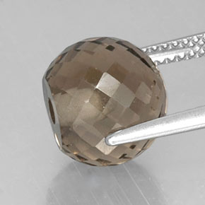 Smoky Quartz Gemstone in 10.1 mm Size for Sale, Smoky Quartz Stone in Smoky Brown Color