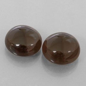 16.58 ct Brown Smoky Quartz Stone, Natural Smoky Quartz in Round Cabochon Shape for Sale