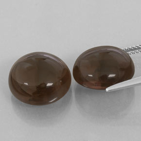 Smoky Quartz Gemstone in 13 mm (calibrated) Size for Sale, Smoky Quartz Stone in Smoky Brown Color