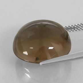 Smoky Quartz Gemstone in 15 mm Size for Sale, Smoky Quartz Stone in Smoky Brown Color