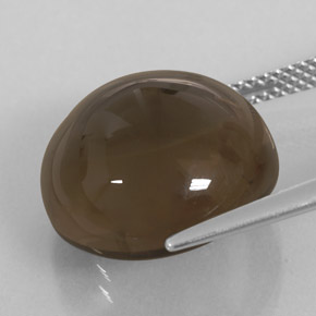 Smoky Quartz Gemstone in 15 mm Size for Sale, Smoky Quartz Stone in Smoky Brown Color