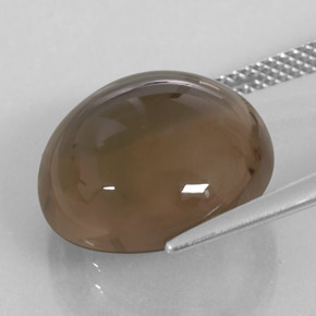 Smoky Quartz Gemstone in 15.1 mm Size for Sale, Smoky Quartz Stone in Smoky Brown Color