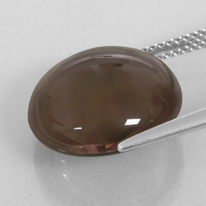 Smoky Quartz Gemstone in 15 mm Size for Sale, Smoky Quartz Stone in Smoky Brown Color