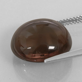 Smoky Quartz Gemstone in 14.9 mm Size for Sale, Smoky Quartz Stone in Smoky Brown Color