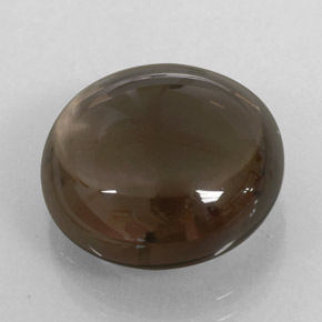 11.68 ct Brown Smoky Quartz Stone, Natural Smoky Quartz in Round Cabochon Shape for Sale