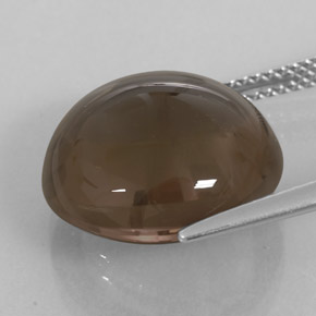 Smoky Quartz Gemstone in 15 mm Size for Sale, Smoky Quartz Stone in Smoky Brown Color
