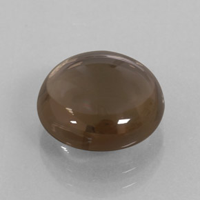 5.65 ct Brown Smoky Quartz Stone, Natural Smoky Quartz in Round Cabochon Shape for Sale