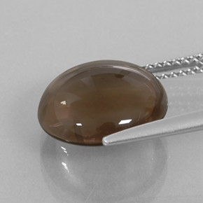 Smoky Quartz Gemstone in 12 mm (calibrated) Size for Sale, Smoky Quartz Stone in Smoky Brown Color