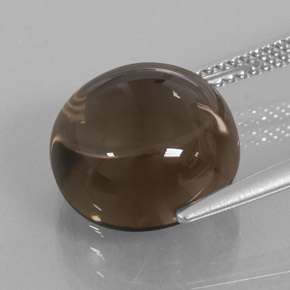 Smoky Quartz Gemstone in 12 mm (calibrated) Size for Sale, Smoky Quartz Stone in Smoky Brown Color