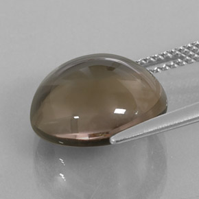 Smoky Quartz Gemstone in 13 mm (calibrated) Size for Sale, Smoky Quartz Stone in Smoky Brown Color