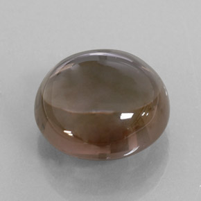 11.28 ct Brown Smoky Quartz Stone, Natural Smoky Quartz in Round Cabochon Shape for Sale