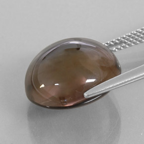 Smoky Quartz Gemstone in 14 mm (calibrated) Size for Sale, Smoky Quartz Stone in Smoky Brown Color
